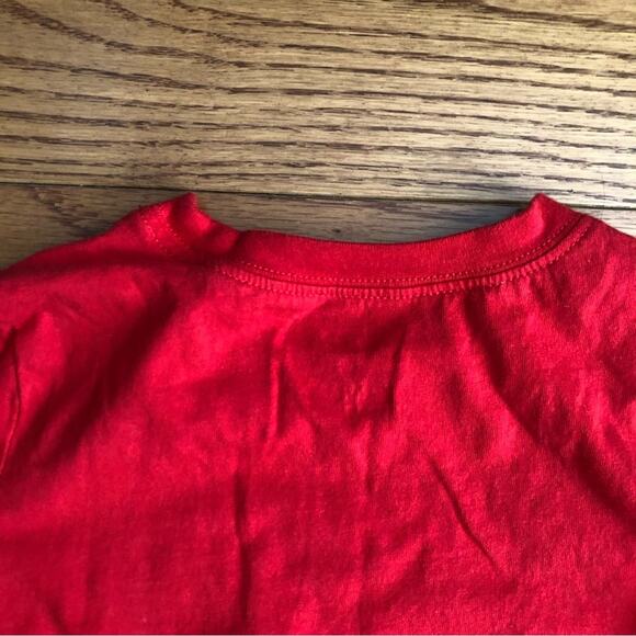 CARTER’S Santa’s Crew Graphic Print Long Sleeve Shirt Red Toddler Boy’s Size 3T - Picture 4 of 6